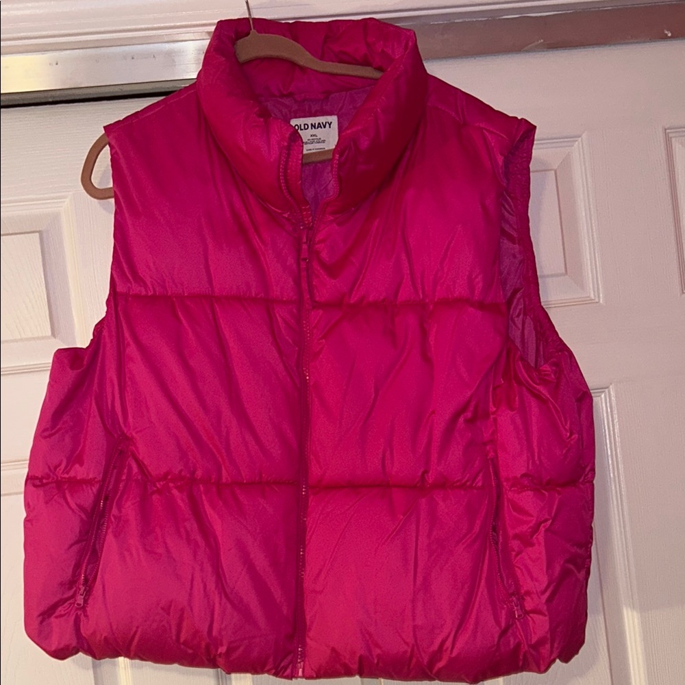 Old Navy Pink Puffer Vest